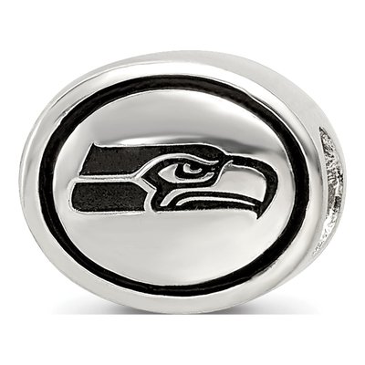 Sterling Silver Seattle Seahawks Bead