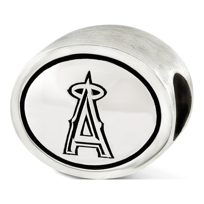 Sterling Silver LA Angels Antiqued Bead – view 2