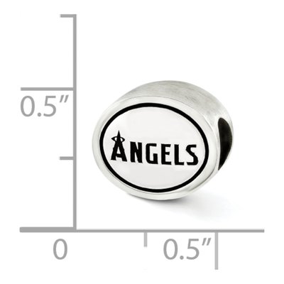 Sterling Silver LA Angels Antiqued Bead – view 3
