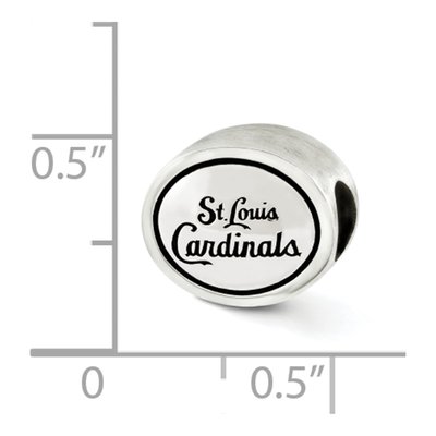 Sterling Silver St Louis Cardinals Bead – view 3