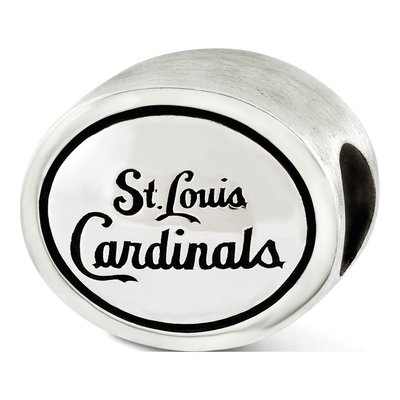 Sterling Silver St Louis Cardinals Bead