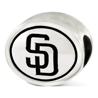 Sterling Silver San Diego Padres Bead – view 2