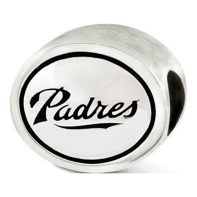 Sterling Silver San Diego Padres Bead