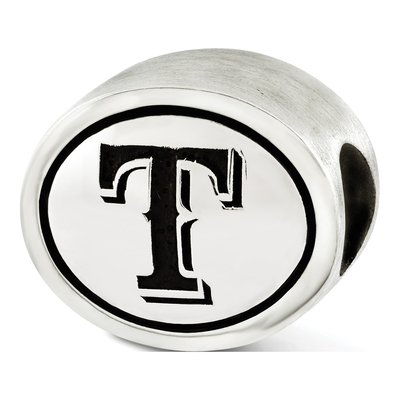 Sterling Silver Texas Rangers Antiqued Bead – view 2