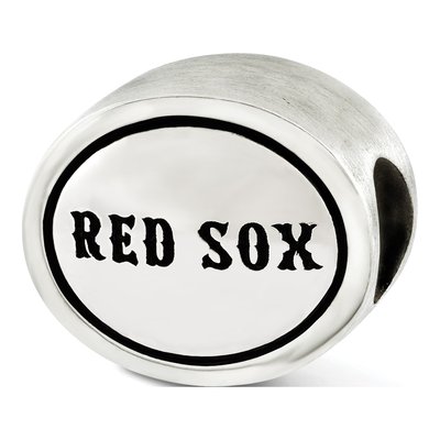 Sterling Silver Boston Red Sox Bead