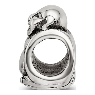 Sterling Silver Buddha Bead – view 4