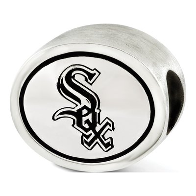 Sterling Silver Chicago Sox Bead – view 2