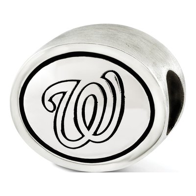 Sterling Silver Washington Nationals Bead – view 2
