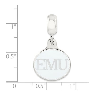Sterling Silver Eastern Michigan Dangle Bead – view 3