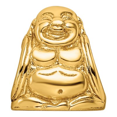 Gold-Plated Sterling Silver Buddha Bead – view 5