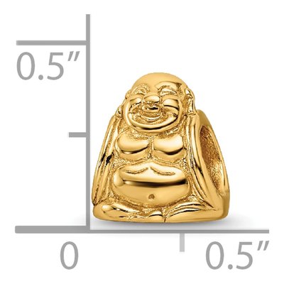 Gold-Plated Sterling Silver Buddha Bead – view 6