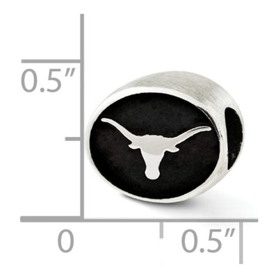 Sterling Silver University of Texas Bead – view 3