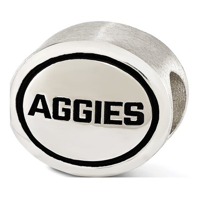 Sterling Silver Utah State Antiqued Bead – view 2