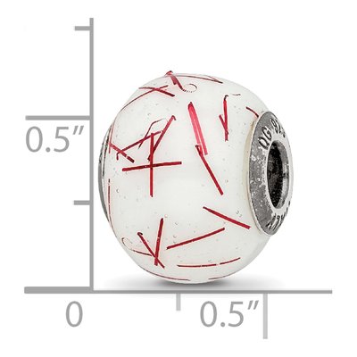 Sterling Silver Murano Glass Bead – view 5