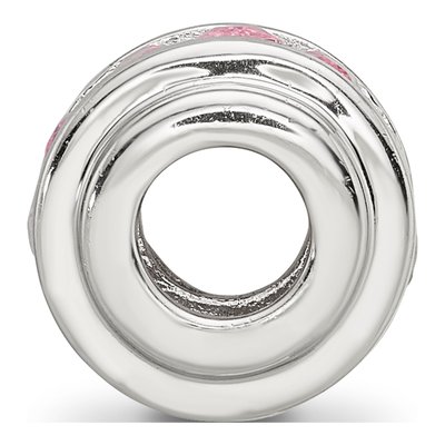 Sterling Silver CZ Bead – view 3