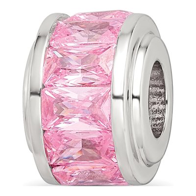 Sterling Silver CZ Bead