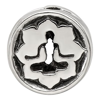 Sterling Silver Yoga Lotus Bead – view 5