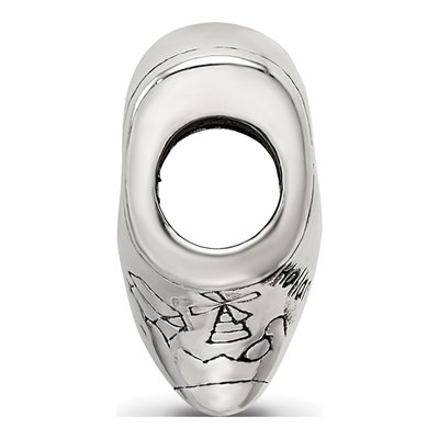 Sterling Silver Holland Shoe Bead – view 4