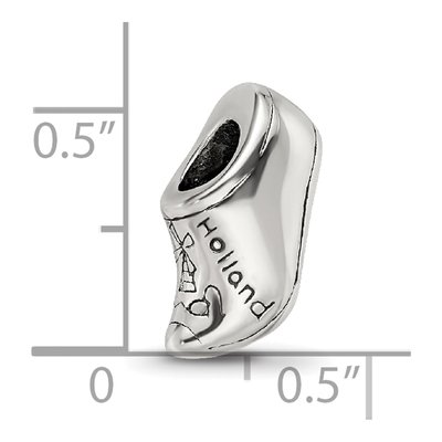 Sterling Silver Holland Shoe Bead – view 7