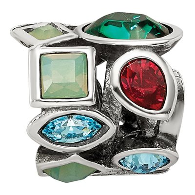 Sterling Silver Crystal Bead – view 4