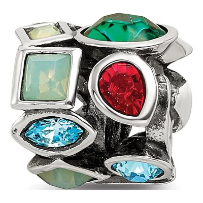 Sterling Silver Crystal Bead