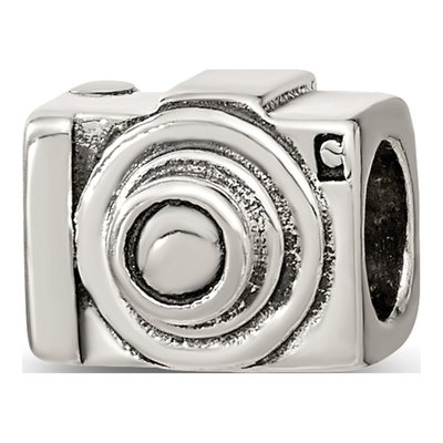 Sterling Silver Camera Bead