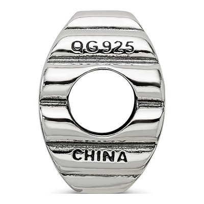 Sterling Silver Crystal Flower Bead – view 3