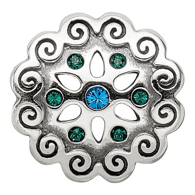 Sterling Silver Crystal Flower Bead – view 6