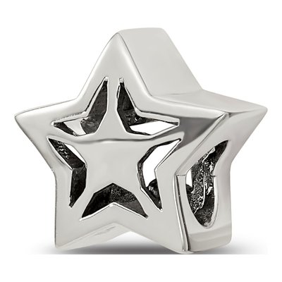 Sterling Silver Crystal Star Bead – view 7