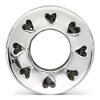 Sterling Silver Crystal Love Bead – view 3