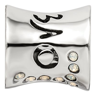 Sterling Silver Crystal Love Bead – view 5