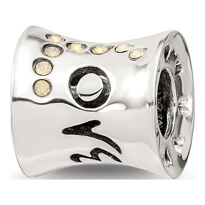 Sterling Silver Crystal Love Bead – view 7