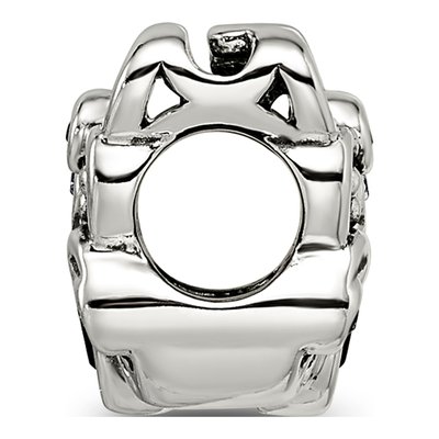 Sterling Silver Crystal Butterfly Bead – view 3