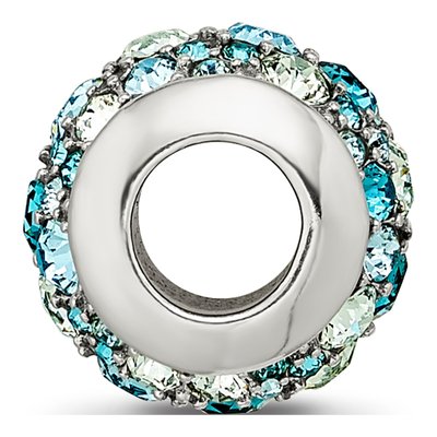 Sterling Silver Crystal Seaside Bead – view 3