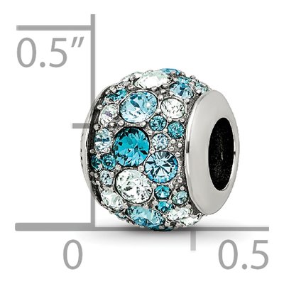 Sterling Silver Crystal Seaside Bead – view 5