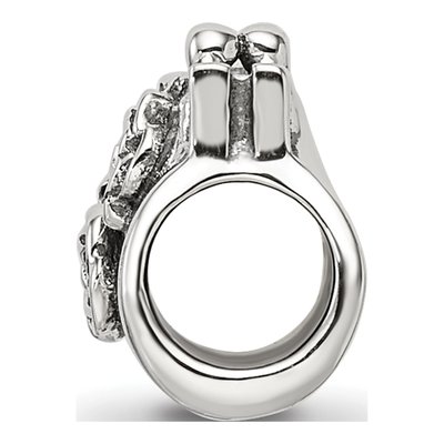 Sterling Silver Crystal Clutch Bead – view 3