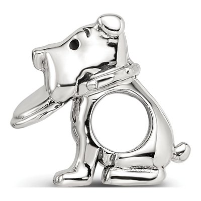 Sterling Silver Dog Bead – view 3