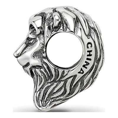 Sterling Silver Lion Bead – view 3