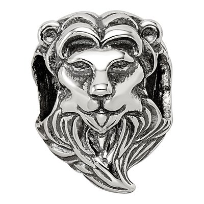 Sterling Silver Lion Bead – view 4