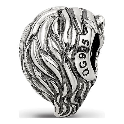 Sterling Silver Lion Bead – view 7