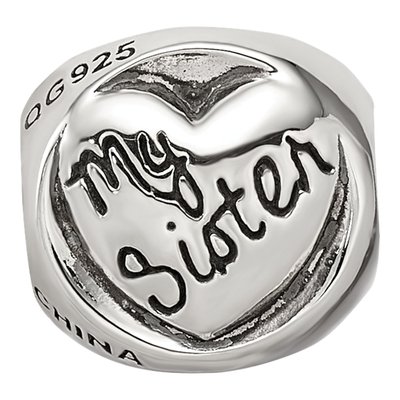 Sterling Silver My Sister Friend Trilogy Bead – view 4
