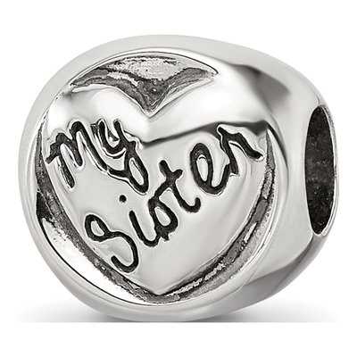 Sterling Silver My Sister Friend Trilogy Bead