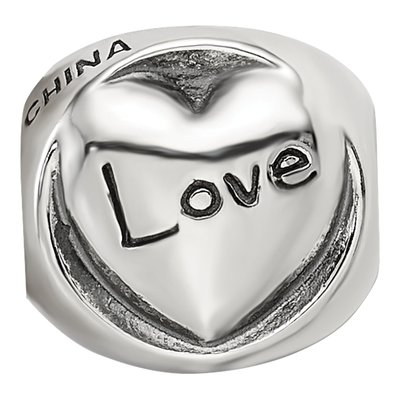 Sterling Silver Faith Hope Love Bead – view 4