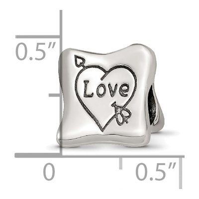 Sterling Silver Love Marriage Family Trilogy Bead – view 7
