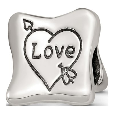 Sterling Silver Love Marriage Family Trilogy Bead