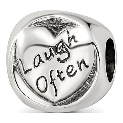 Sterling Silver 'live Simply' Trilogy Bead – view 8