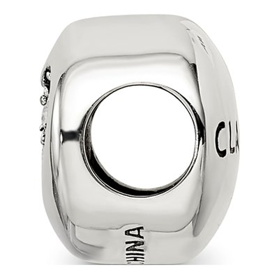 Sterling Silver Crystal June Heart Bead – view 3