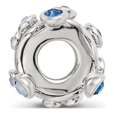 Sterling Silver Crystal Bubble Spacer Bead – view 3