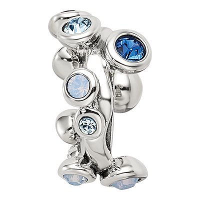 Sterling Silver Crystal Bubble Spacer Bead – view 4