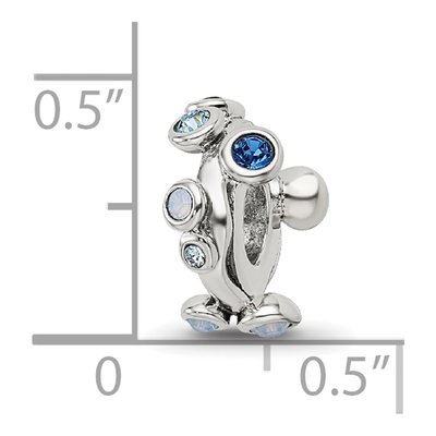 Sterling Silver Crystal Bubble Spacer Bead – view 5